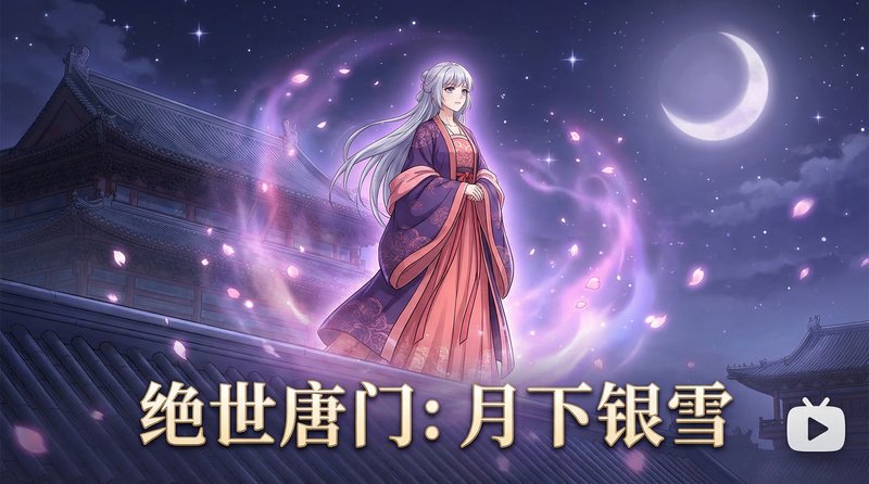 国产vlog视频-月下银雪古风短片